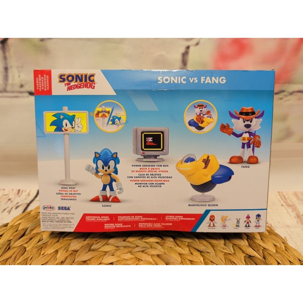 Jakks Sonic the Hedgehog Sonic vs Fang 2.5" Diorama Super Stars Action Figures - Picture 2 of 6